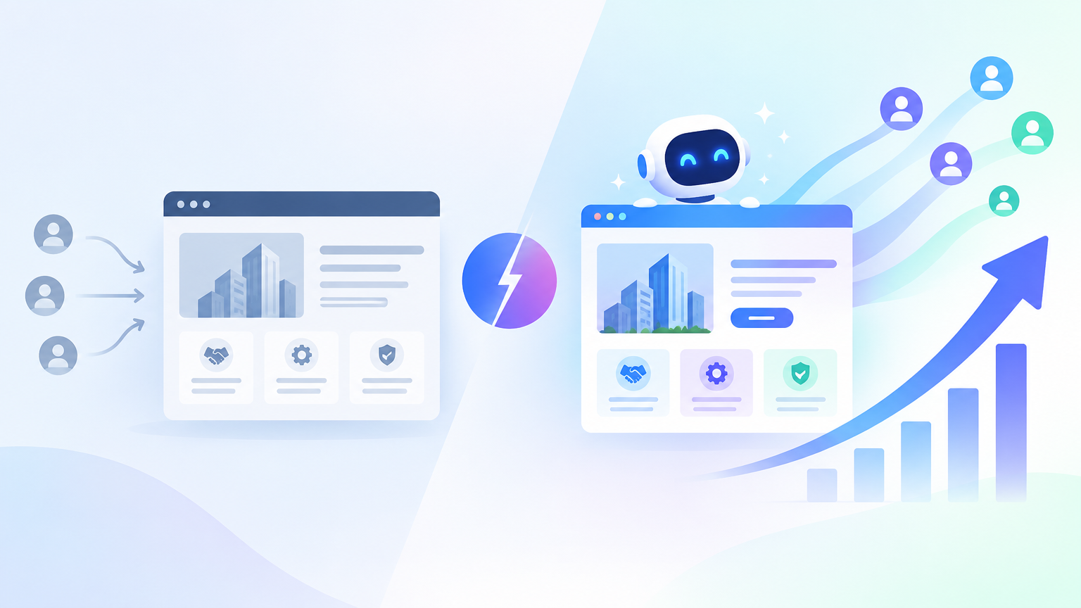 B2B网站“vs”页面AI流量飙升900%