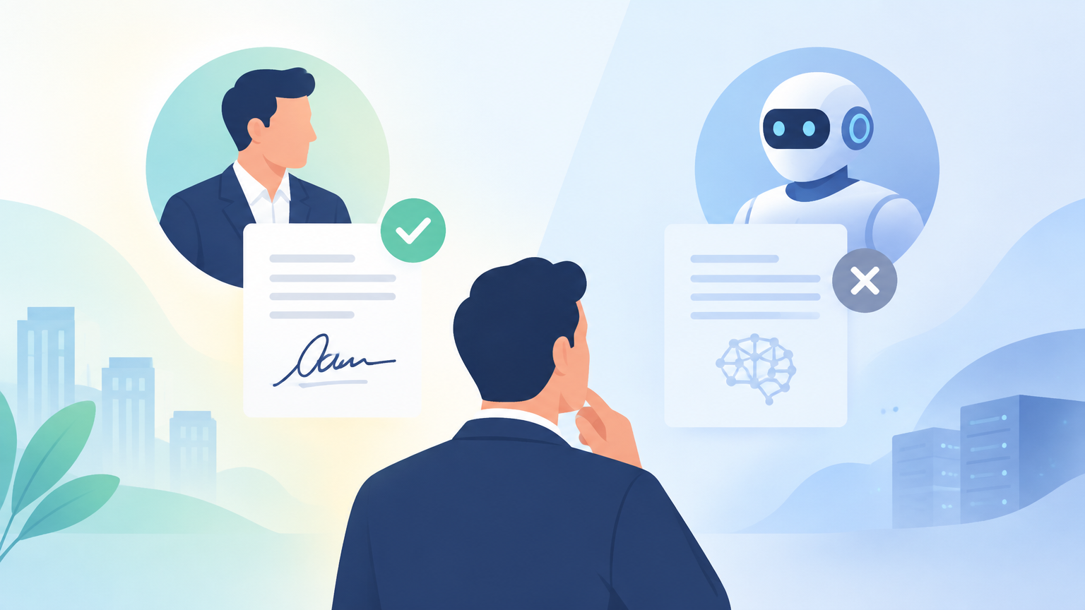 真人署名 vs AI：B2B买家为什么只信前者