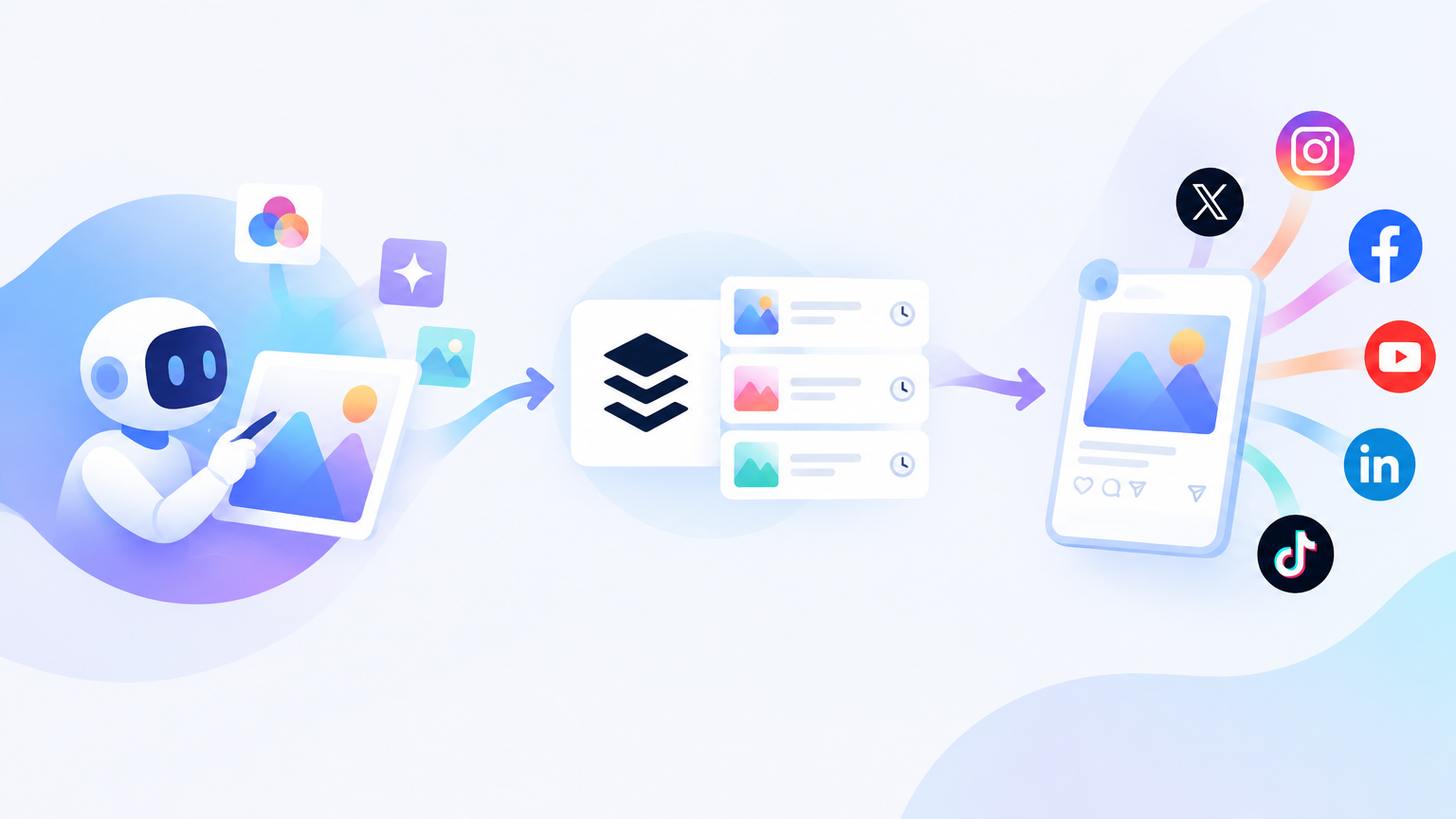 AI设计+Buffer发布，创意到社交一步到位