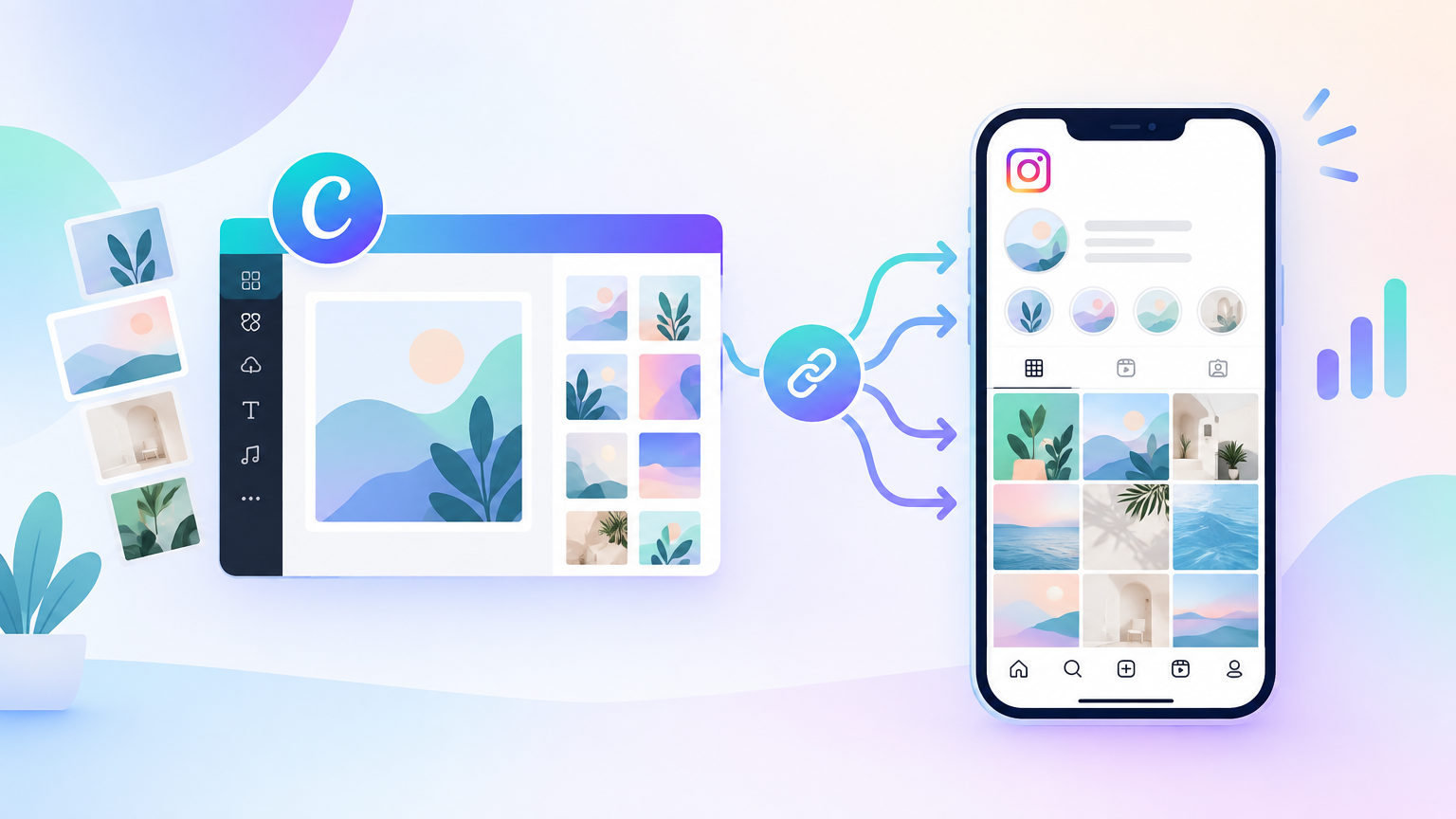 不请设计师：用Canva集成打造统一Instagram主页