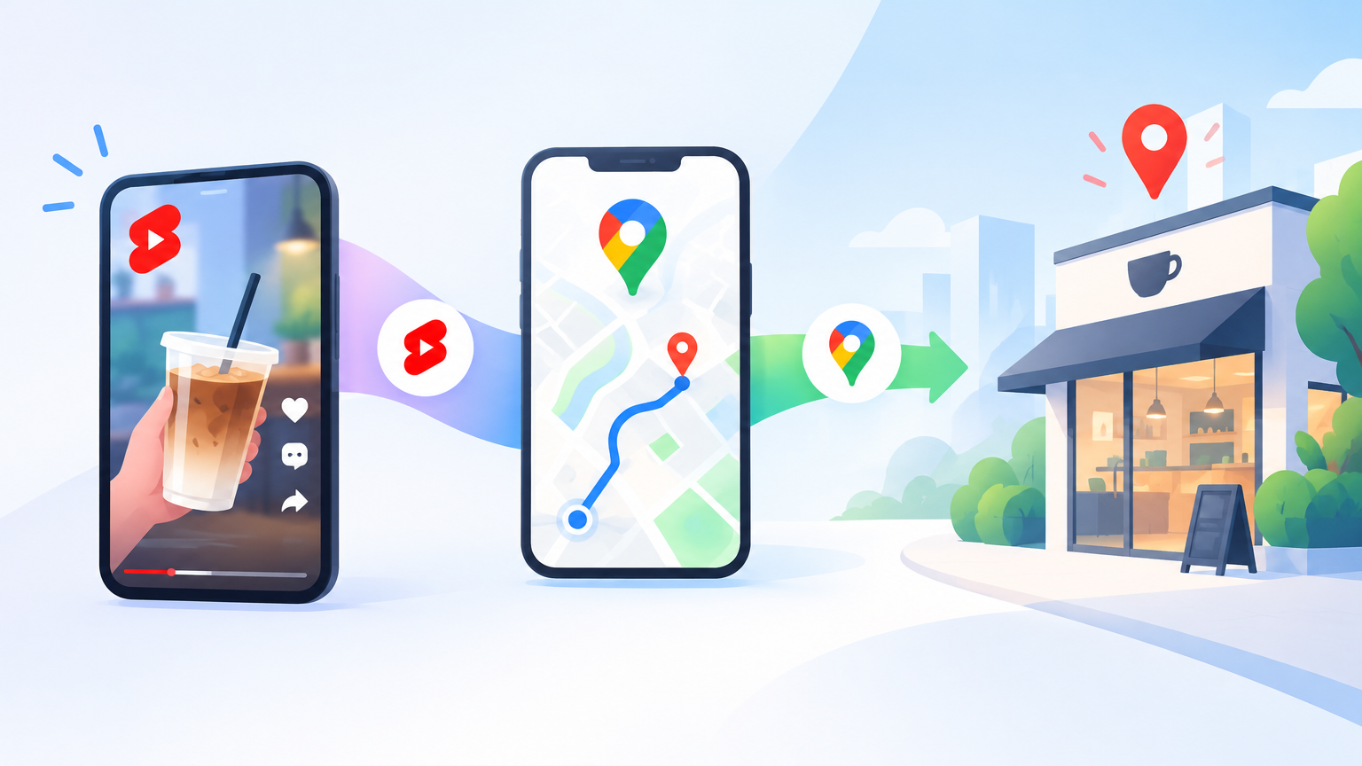 谷歌地图+Shorts新广告：从看到到店只需一步